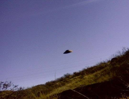UFOet var kun synligt et kort øjeblik