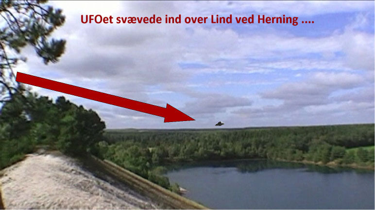 Set fra luften - UFOet svævede ind over Lind ved Herning