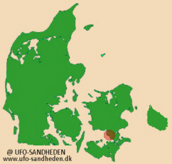 Location of the area beetwen Haslev and Fakse, Denmark