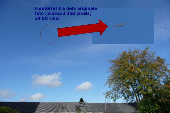 UFO interplanetarisk fartøj over Odense