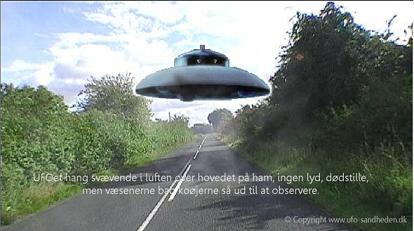 Illustration af området for UFO observationen.