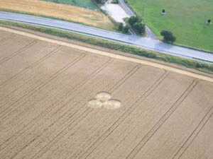 Corncircles south of Nakskov, Denmark