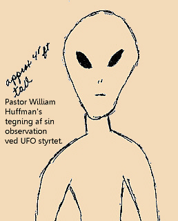 Pastor William Huffman's tegning af sin observation