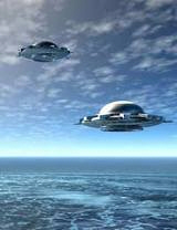 Model-illustration af undersøiske UFOer