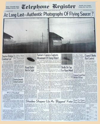 Detaljeret avis artikel om UFO observationen