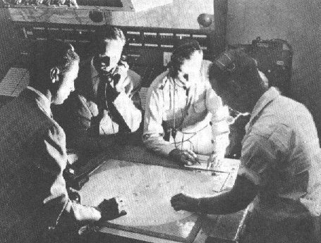 Radarrum, hvor Barnes og medarbejderne studerer UFOernes færden